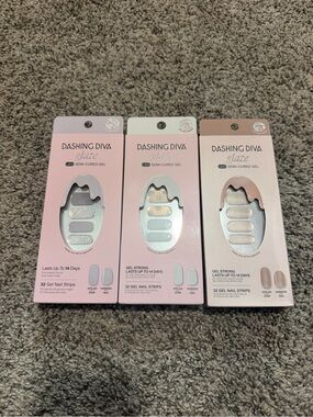 Dashing Diva Gel Nail Strips (5 pack)- Neutral & Pink Sets